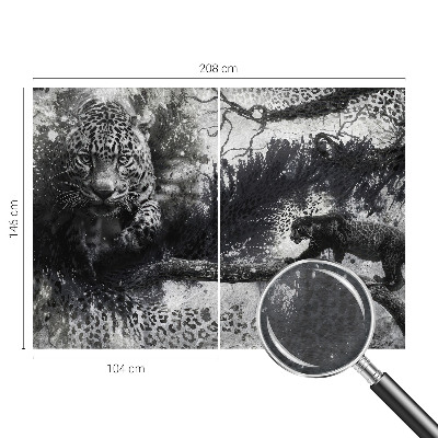 Papier peint panoramique haut de gamme Abstraktné leopardy