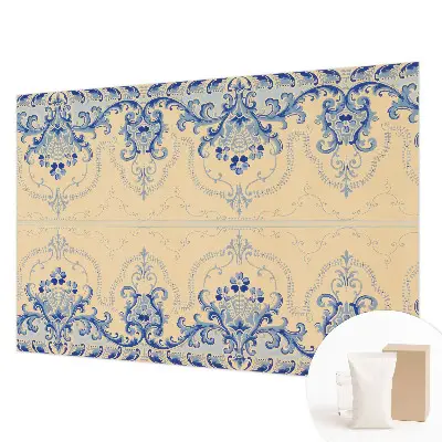 Papier peint photo sur tissu non tissé ornements bleus