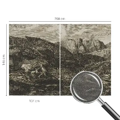 Papier peint photographique intissé voyage en montagne