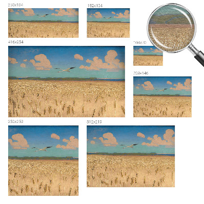 Tapisserie murale Pšeničné pole