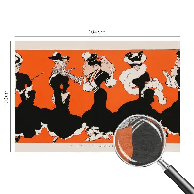 Papier peint photographique salon avec un motif d'inspiration féminine adapté aux tenues de femme