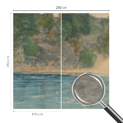 Décoration murale panoramique intissé Tropické pobrežie