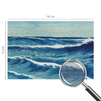 Papier peint photographique sur tissu non tissé vagues de la mer
