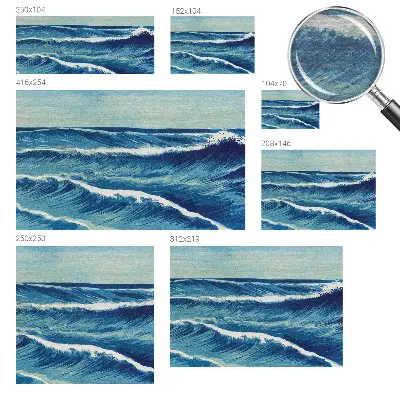 Papier peint photographique sur tissu non tissé vagues de la mer