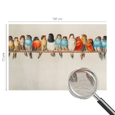 Papier peint intissé Oiseaux sur une branche
