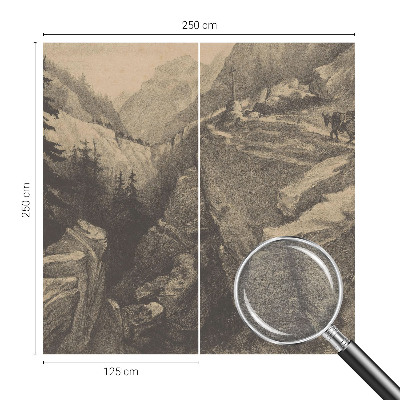 Papier peint panoramique de haute qualité Malebné hory