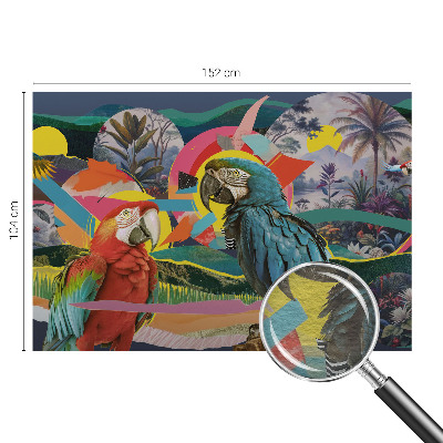 Papier peint panoramique facile à poser Exotické vtáky