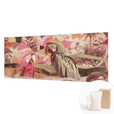 Papier peint photographique avec un motif d'oiseaux tropicaux