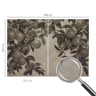 Tapisserie murale avec un motif fruitier