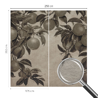 Tapisserie murale avec un motif fruitier