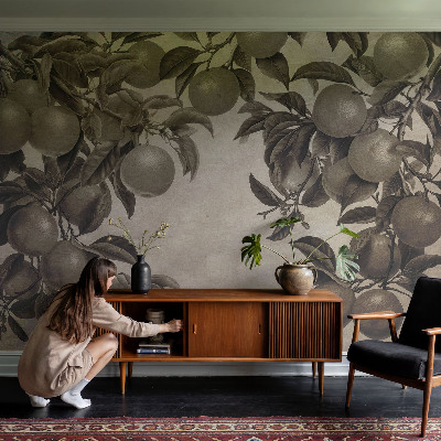 Tapisserie murale avec un motif fruitier