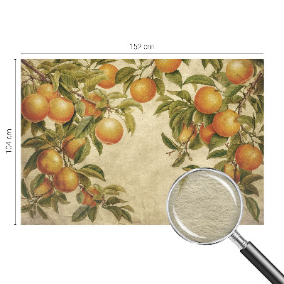 Décoration murale panoramique intissé avec un motif de branches de fruits