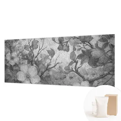 Papier peint photographique sur tissu non tissé branche de fleur