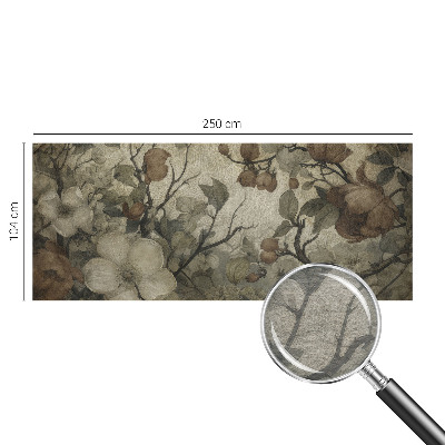 Papier peint chambre moderne avec un motif floral