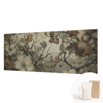 Papier peint chambre moderne avec un motif floral