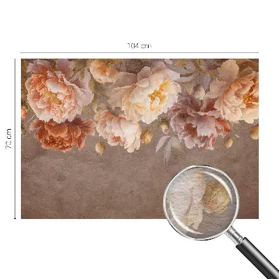 Papier peint photo sur tissu non tissé élégance florale
