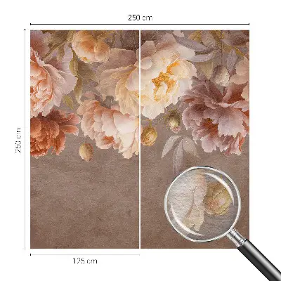 Papier peint photo sur tissu non tissé élégance florale