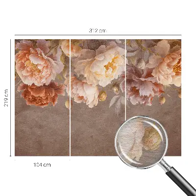 Papier peint photo sur tissu non tissé élégance florale