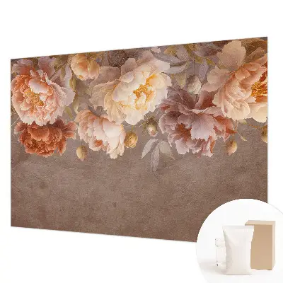 Papier peint photo sur tissu non tissé élégance florale