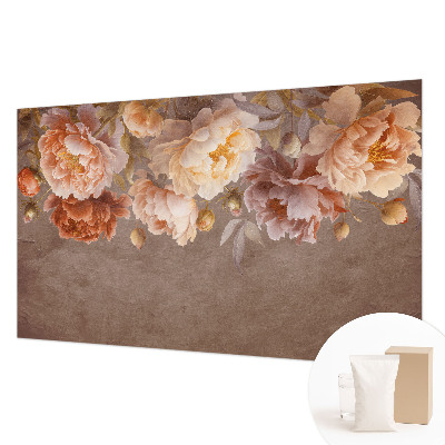 Papier peint panoramique intissé avec un motif floral élégant
