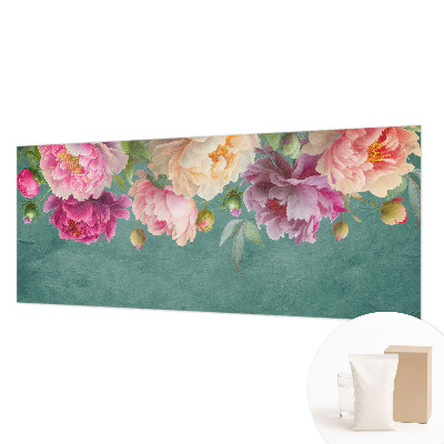 Papier peint panoramique chambre avec motif floral élégant