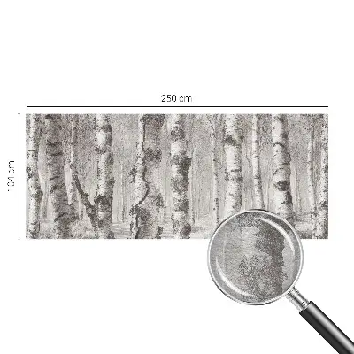 Papier peint photographique intissé forêt de bouleaux