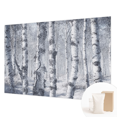 Papier peint panoramique sur mesure avec un motif «Mrazivá príroda» représentant une nature glacée