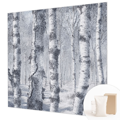 Papier peint panoramique sur mesure avec un motif «Mrazivá príroda» représentant une nature glacée