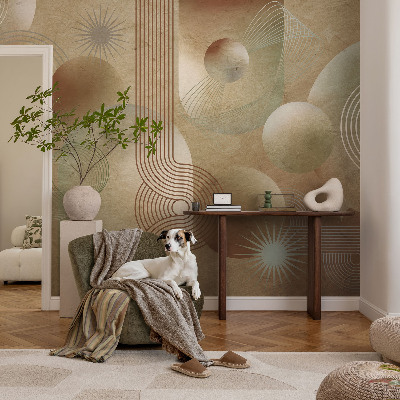 Papier peint panoramique chambre adulte Geometrický vzor