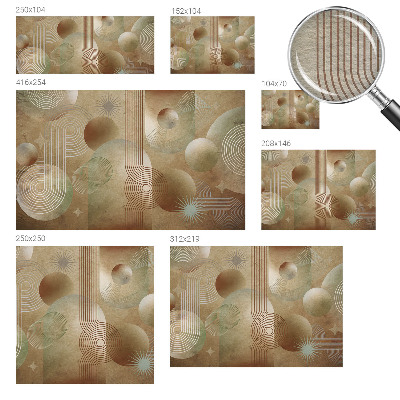 Papier peint panoramique chambre adulte Geometrický vzor