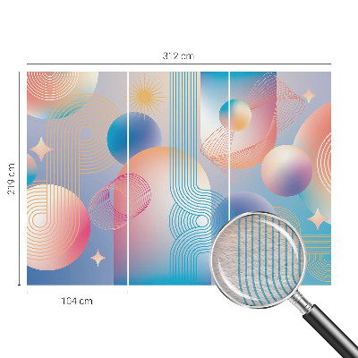 Papier peint panoramique moderne Farebná abstrakcia