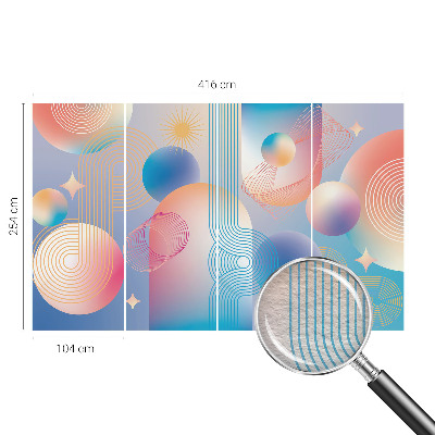 Papier peint panoramique moderne Farebná abstrakcia