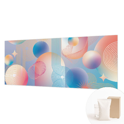 Papier peint panoramique moderne avec une abstraction colorée