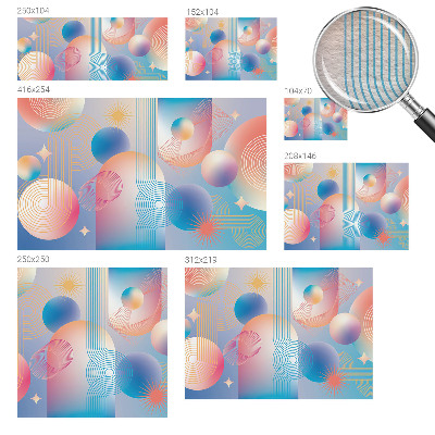 Papier peint panoramique moderne Farebná abstrakcia