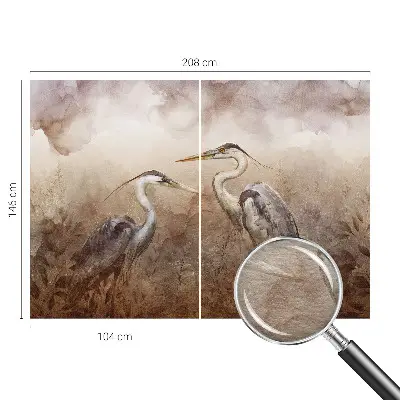 Papier peint photo grand format pour le mur Oiseaux élégants