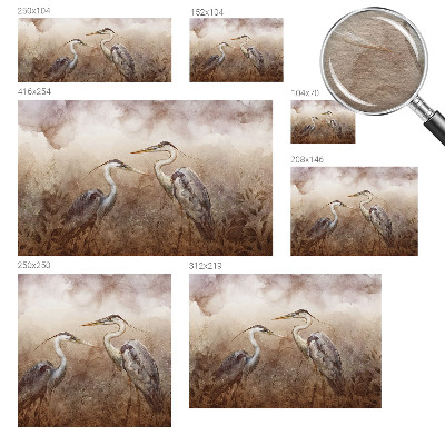 Papier peint panoramique enfant Elegantné vtáky