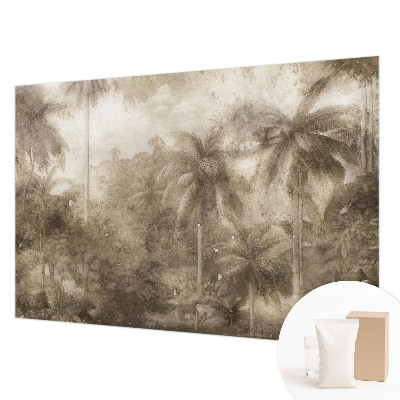 Papier peint panoramique haut de gamme avec un motif de paysage exotique