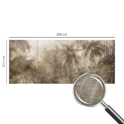 Papier peint panoramique haut de gamme avec un motif de paysage exotique