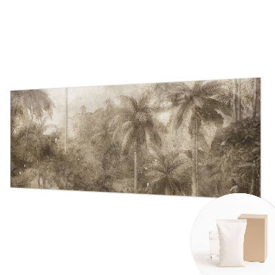 Papier peint panoramique haut de gamme avec un motif de paysage exotique