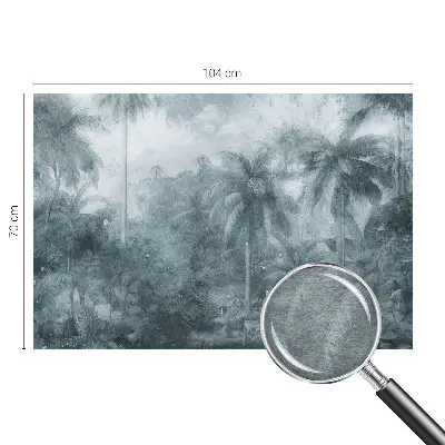 Papier peint photographique sur tissu non tissé végétation tropicale