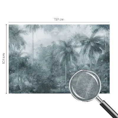 Papier peint photographique sur tissu non tissé végétation tropicale