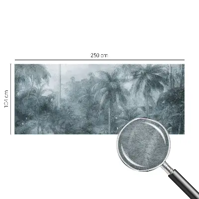 Papier peint photographique sur tissu non tissé végétation tropicale