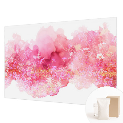 Papier peint panoramique facile à poser avec un motif floral
