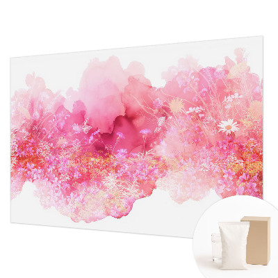 Papier peint panoramique facile à poser avec un motif floral