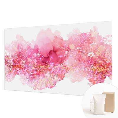 Papier peint panoramique facile à poser avec un motif floral