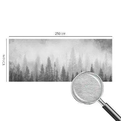 Papier peint photo grand format pour le mur brouillard forestier