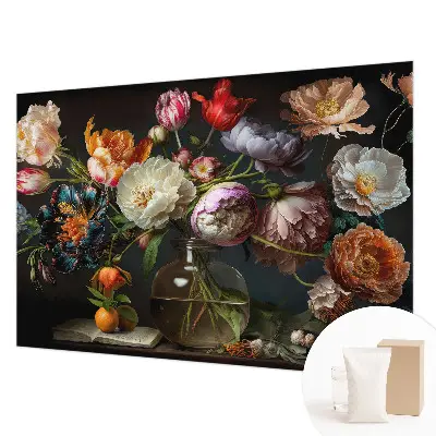 Papier peint photographique sur tissu non tissé bouquet de fleurs