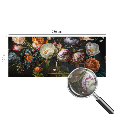Tapisserie murale avec un motif de bouquet de fleurs