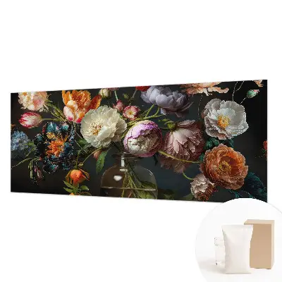 Papier peint photographique sur tissu non tissé bouquet de fleurs