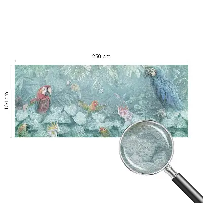 Papier peint intissé imprimé Oiseaux exotiques